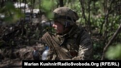 Травень 2021 року. Українські військові на передових позиціях неподалік від Горлівки, Донецька область