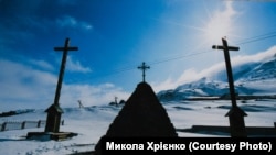 Фрагмент памятника заключенным Горлага