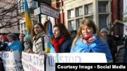 Протест против российской агрессии в Украине. Лондон. 18.01.2015