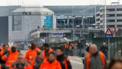 Аэропорт Брюсселя, пострадавший от взрывов