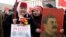Russian communists celebrating the 90th anniversary of the Soviet Army in February