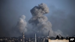 Удар Ізраїлю по південній частині Сектора Гази. 17 січня 2024 року