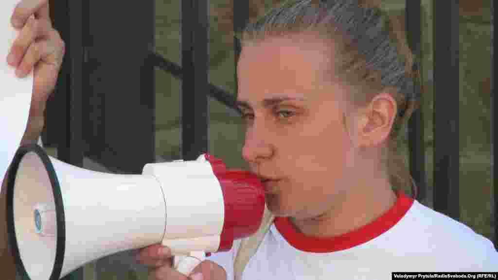 Голова правозахисної молодіжної організації «Дія» Олександра Дворецька