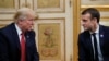 Дональд Трамп и Эммануэль Макрон, 10 ноября 2018 года