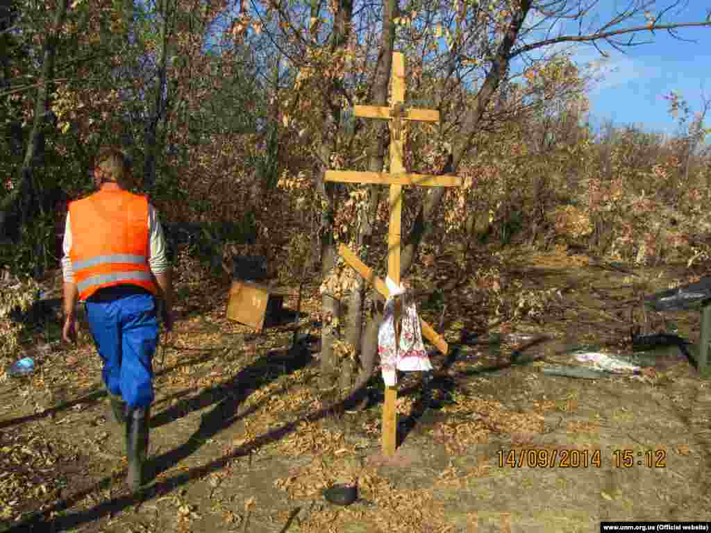 Эксгумация на месте захоронения