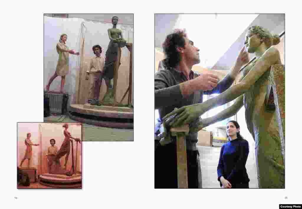 Муҷассамаи  сохтаи Амрӣ Аминов, муҷассамасози тоҷики муқими Фаронса. 