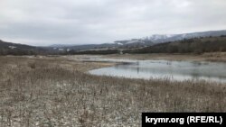 Білогірське водосховище , березень 2021 року