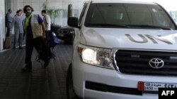 Инспекторы ООН прибывают в Дамаск для изучения районов предполагаемого применения химического оружия. 25 сентября