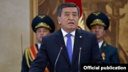 Сооронбай Жеенбеков під час інавгурації, 24 листопада 2017 року