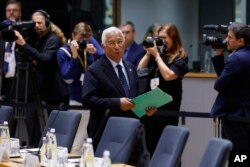 Президент Євроради Антоніу Кошта на саміті ЄС у Брюсселі. 26 червня 2025 року