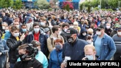Акція протесту білоруської опозиції в Мінську, 24 травня 2020 року