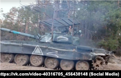 Танк 126-й ОБрБО РФ в Херсонской области, 2024 год