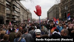 Veliki protest studenata u blokadi i građana u Beogradu, Srbija, 15. marta 2025.