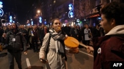 Протест у столиці Сербії Белграді, 25 грудня 2023 року