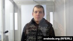 Громадянин Білорусі Юрій Палітика на суді в Чернігові, квітень 2019 року