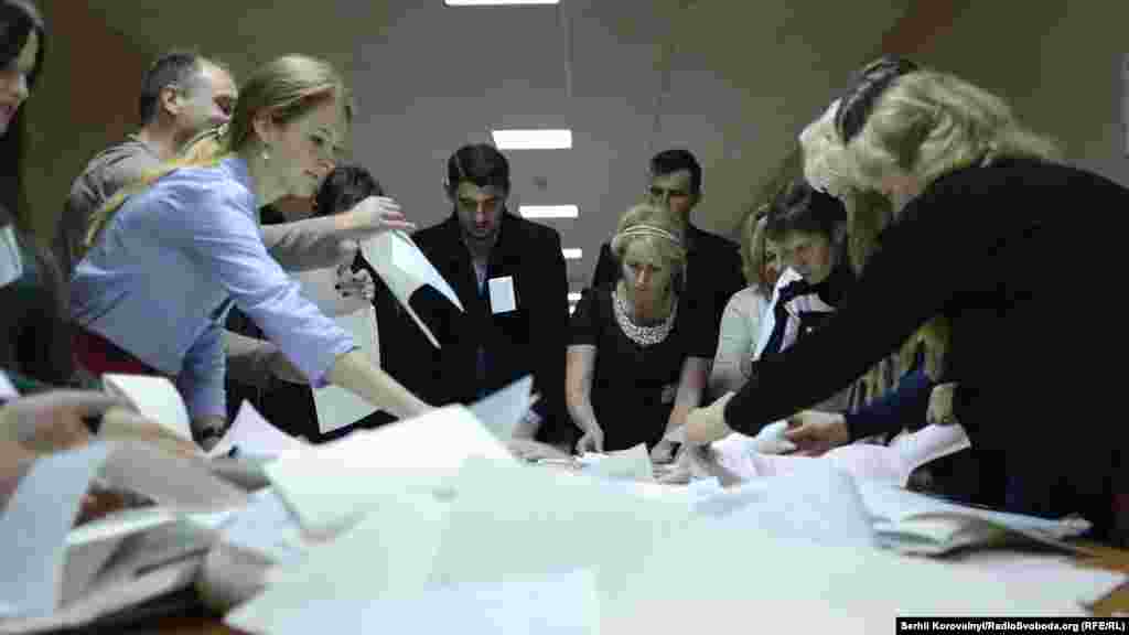 Починається сортування двох типів бюлетенів – з виборів київського голови та виборів до Київради