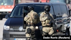 Pripadnici Državne agencije za istrage i zaštitu (SIPA) u protuterorističkoj vježbi, oktobar 2017.