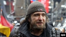 Vođa Noćnih vukova Aleksandr Zaldostanov na tradicionalnoj godišnjoj trci Moskva Berlin