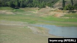 Русло реки Биюк-Карасу выше Белогорского водохранилища, Крым, 31 июля 2018 года