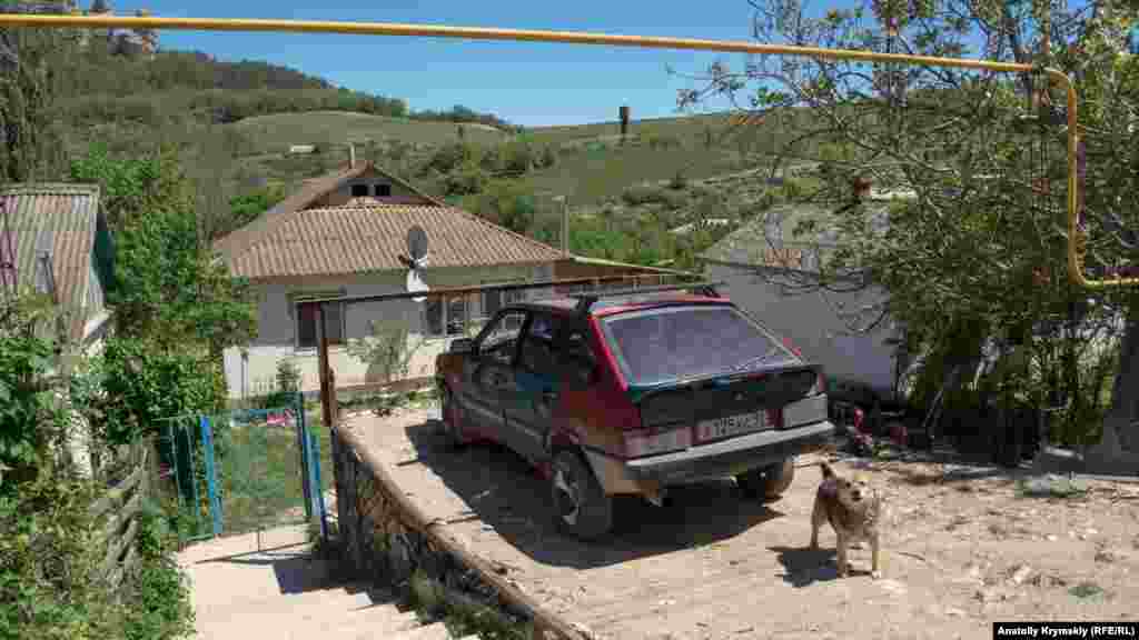 У этой севастопольской «девятки» бдительный охранник