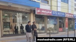 د هړتال پرمهال په کوټه کې دکانونه تړلي پراته دي. ۲۰۲۰، ۱۸ فبروري