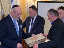 Вручення відзнаки за порятунок євреїв