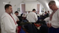 Капела готується до виступу у Головному військовому клінічному госпіталі Капела готується до виступу у Головному військовому клінічному госпіталі