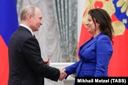 Маргарита Симоньян и Владимир Путин