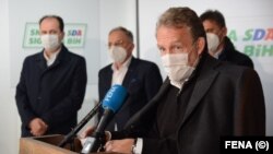 Bakir Izetbegović, lider Stranke demokratske akcije, nakon priznavanja izbornog poraza 15. novembra 2020.