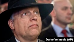 Премьер-министр Виктор Орбан на открытии отремонтированной синагоги в Суботице (Сербия)