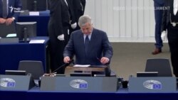 Момент оголошення Сенцова переможцем премії Сахарова – відео Момент оголошення Сенцова переможцем премії Сахарова – відео