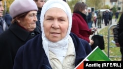 Архивное фото. Фаузия Байрамова на Дне памяти в октябре 2019 года в Казани