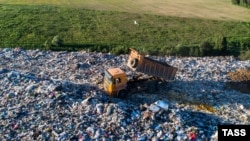 Мусорный полигон в Подмосковье