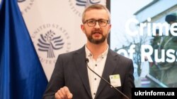 Заступник голови Меджлісу кримськотатарського народу Наріман Джелял під час конференції «Крим після п'яти років російської окупації» в Інституті миру США. Вашингтон, 19 березня 2019 року