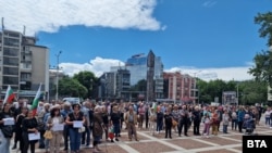 Протестиращи в Пловдив
