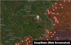 Ситуація навколо Костянтинівки на карті DeepState від 15 квітня