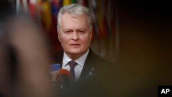 Președintele lituanian Gitanas Nausėda spune că „decizia istorică” a fost luată de Consiliul de Apărare al țării.