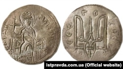 Монета часів України-Русі. Срібляник Київського князя Володимира Великого періоду 1012–1015 років