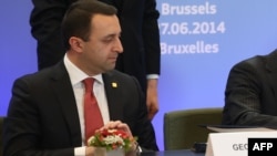 Ираклий Гарибашвили на церемонии подписания соглашения об ассоциации Грузии с ЕС