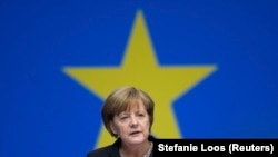 Германия. Ангела Меркель на конгрессе ХДС, 05.04.2014. Берлин