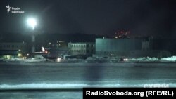 Літак «Фалькон 900», на якому прилетів Віктор Медведчук