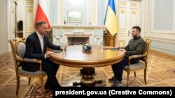 Владимир Зеленский и Анджей Дуда на встрече в Киеве 23 августа