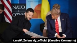 Володимир Зеленський і Дональд Трамп, Гаага, 25 червня 2025 року