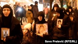 Sa litije Srpske pravoslavne crkve u Podgorici, 9. februar 2020.