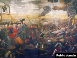 "Полтавская баталия". Мозаика мастерской М.В. Ломоносова, 1761-1765