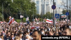 "Марш героев" в Минске, 13 сентября 2020 года