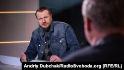 Олександр Положинський у студії Радіо Свобода