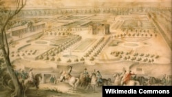 Людовик XV в садах Трианона. Неизвестный художник. 1776