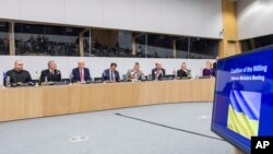 Учасники формату «коаліції охочих» в штабквартирі НАТО в Брюсселі, Бельгія, 10 квітня 2025 року