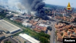 6 серпня автоцистерна з легкозаймистою речовиною в’їхала у вантажівку ззаду в Болоньї